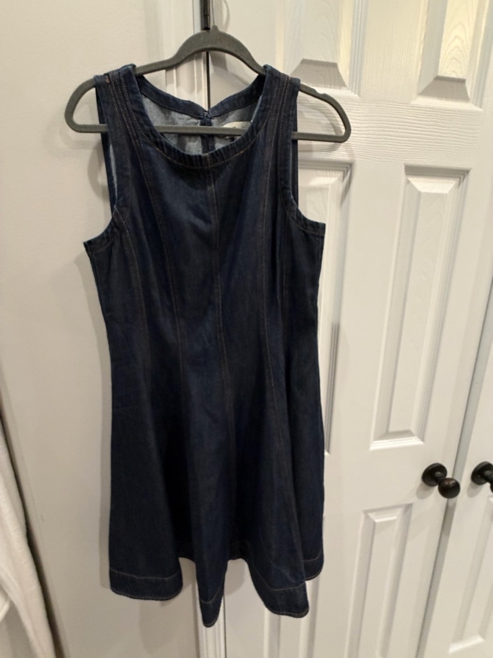 NWT - Airy Denim Circle Mini Dress in Rinse Wash - Picture 6 of 9